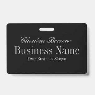  naam labelkaart — Crafter getoond met clip Badge