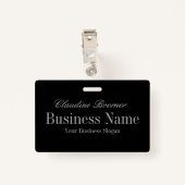  naam labelkaart — Crafter getoond met clip Badge (Achterkant met clip)