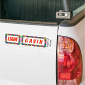 Naam Labels Liam en Gavin-teken/sticker/magneet Bumpersticker (Op Truck)