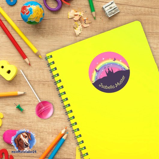 Naam labels - sprookjeskasteel