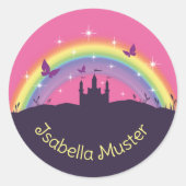 Naam labels - sprookjeskasteel (Voorkant)