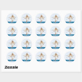 Naam Labels/Stickers - Angel Design Ronde Sticker (Vel)