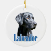 Naam labrador (zwart) keramisch ornament (Achterkant)