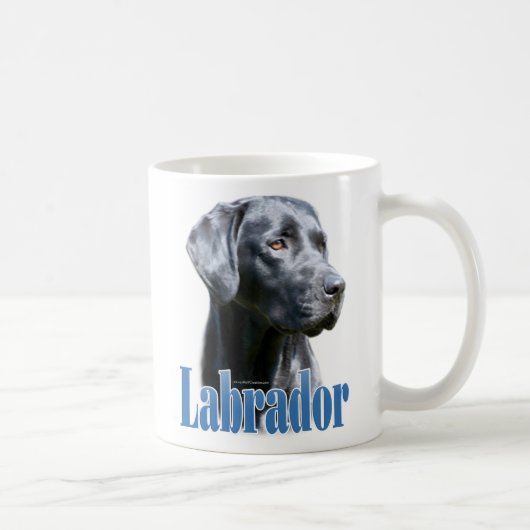 Naam labrador (zwart) koffiemok (Rechts)