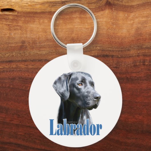 Naam labrador (zwart) sleutelhanger (Voorkant)