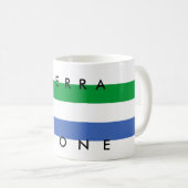 Naam land van Sierra Leone Koffiemok (Voorkant rechts)