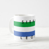 Naam land van Sierra Leone Koffiemok (Voorkant links)