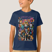 Naam & leeftijd Graffiti Legend Street Cat Kind T-shirt (Voorkant)