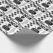 Naam Leeftijd Jersey Nummer Sentiment Hockey Sport Cadeaupapier (Hoek)