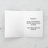 Naam Leeftijd Jersey Nummer Sentiment Hockey Sport Kaart (Binnen)