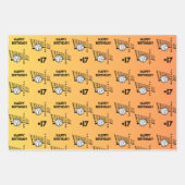 Naam Leeftijd of Nummer Sport Thema Volleybal Inpakpapier Vel (Voorkant 3)