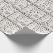 Naam Leeftijd Sentiment Beste Kok Minimalistische  Cadeaupapier (Hoek)