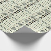 Naam Leeftijd Sentiment Retro Rainbow Bruin Zwart  Cadeaupapier (Hoek)