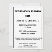 Naam Leeftijd Tekst Jersey Nummer Hockey Verjaarda Kaart (Achterkant)