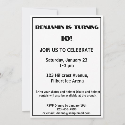 Naam Leeftijd Tekst Jersey Nummer Hockey Verjaarda Kaart (Achterkant)