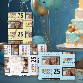 Naam Leeftijd Verjaardag Wrapping Paper