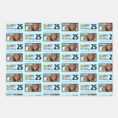 Naam Leeftijd Verjaardag Wrapping Paper (Voorkant 3)