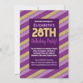 Naam & Leeftijd Verjaardagsfeest Celtic Stripe Paa Kaart (Voorkant)