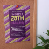 Naam & Leeftijd Verjaardagsfeest Celtic Stripe Paa Kaart