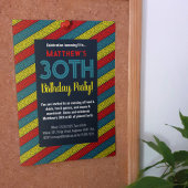 Naam & Leeftijd Verjaardagsfeest Celtic Stripe Roo Kaart