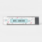 Naam leerkracht school bureau naambordje (Voorkant)