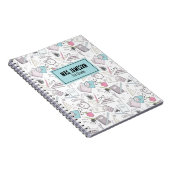 Naam leerkracht school notitieboek (Rechterzijde)