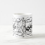 Naam Leila in zwart in stijlvol lijst Koffiemok (Center)