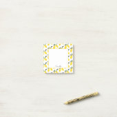 Naam Lemon Pattern Post-it® Notes (Op bureau)