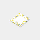 Naam Lemon Pattern Post-it® Notes (Schuin)