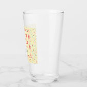 Naam, Lente Patroon Happy Easter Pint Glas (Links)