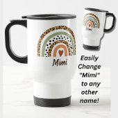 Naam Leopard Spots Print Rainbow wijzigen Reisbeker