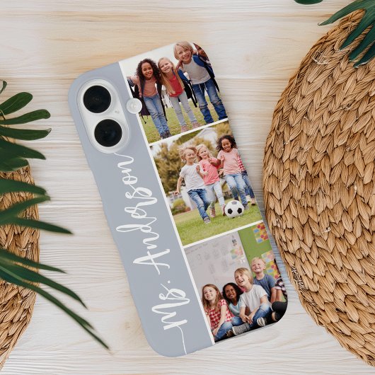 Naam leraar en klasse fotocollage Case-Mate iPhone case