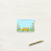 Naam leraar klaslokaal | Schuif op bus Post-it® Notes (Op bureau)