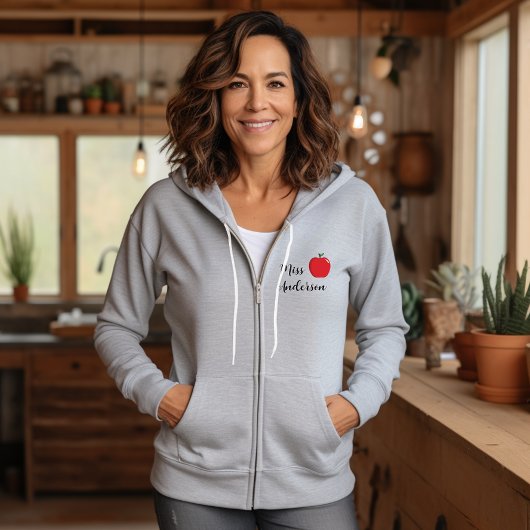 Naam leraar met Apple Hoodie