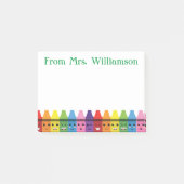 Naam leraar persoonlijke titel post-it® notes (Voorkant)