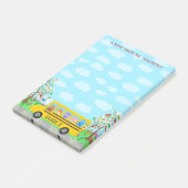 Naam leraar | Schuddieren op busklaslokaal Post-it® Notes (Schuin)