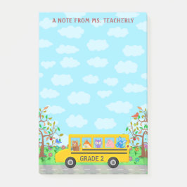 Naam leraar | Schuddieren op busklaslokaal Post-it® Notes