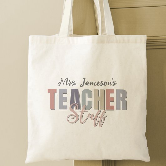 Naam Leraar Stuff Leraren Waardering Gift Tote Bag