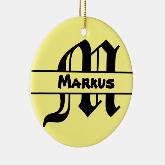 Naam Letter ornament aanpassen (Rechts)