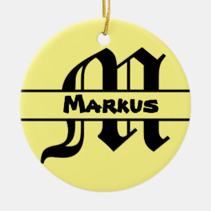 Naam Letter ornament aanpassen