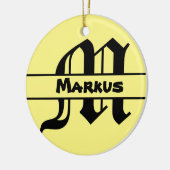 Naam Letter ornament aanpassen (Links)