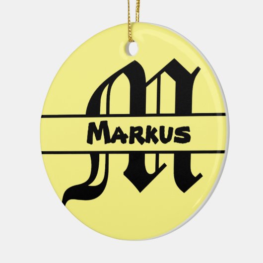 Naam Letter ornament aanpassen (Links)