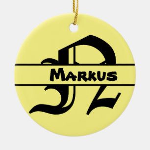 Naam Letter ornament aanpassen