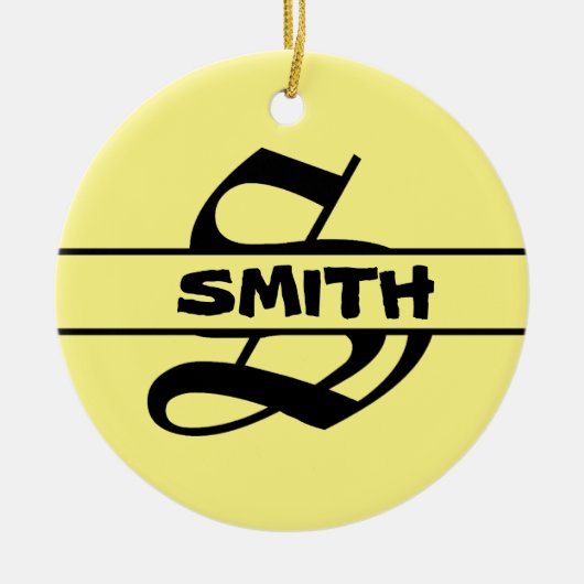 Naam Letter ornament aanpassen (Voorkant)