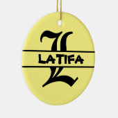 Naam Letter ornament aanpassen (Rechts)