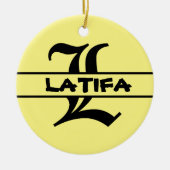 Naam Letter ornament aanpassen (Voorkant)