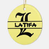 Naam Letter ornament aanpassen (Links)