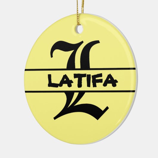 Naam Letter ornament aanpassen (Links)