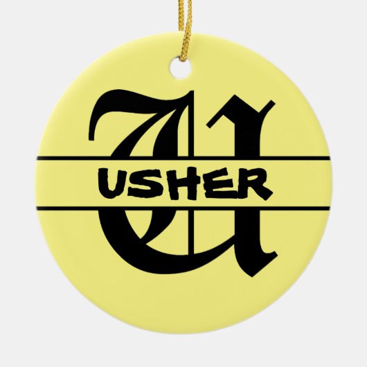 Naam Letter ornament aanpassen (Voorkant)