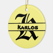 Naam Letter ornament aanpassen (Links)